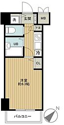 フェニックス初台弐番館 1Kの間取図画像