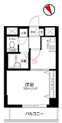 エルサンタフェ渋谷 1Kの間取図画像