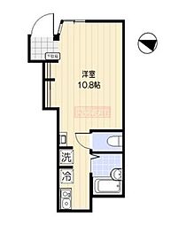 下北沢GARDEN ワンルームの間取図画像