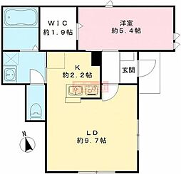 杉並区和泉4丁目マンション 1LDKの間取図画像