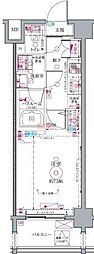 CREVISTA代田橋 1Kの間取図画像