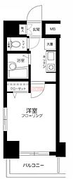 プレール代々木公園弐番館 1Kの間取図画像