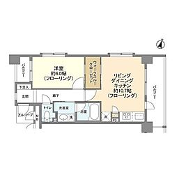 エクセレント笹塚 1LDKの間取図画像
