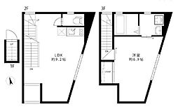 バーミープレイス駒場東大前 1LDKの間取図画像