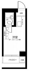 メゾン・ド・セルモン ワンルームの間取図画像