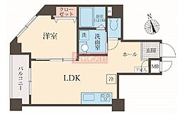アルベリ代々木公園 1LDKの間取図画像