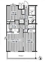 ステラメゾン下北沢 2LDKの間取図画像