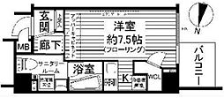 ステージファースト明大前アジールコート ワンルームの間取図画像