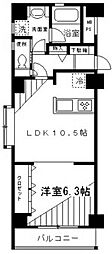 パディ初台 1LDKの間取図画像