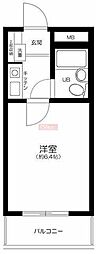 カームハウス大橋 1Kの間取図画像