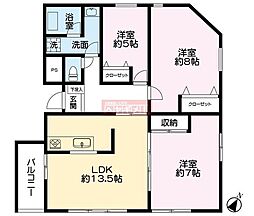 プリマベーラ 3LDKの間取図画像