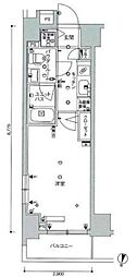 スカイコートパレス明大前 1Kの間取図画像