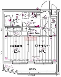 ガーラ練馬グランドステージ 1DKの間取図画像