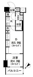 パークリュクス渋谷西原 1DKの間取図画像