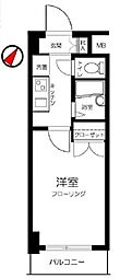 フェニックス三軒茶屋 1Kの間取図画像
