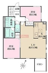 TheParkMaison代々木上原 2LDKの間取図画像