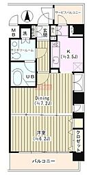 ファインクレスト 1LDKの間取図画像