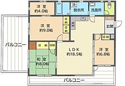 間取図画像 3SLDK