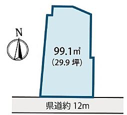 物件画像 川越市久保町建築条件なし売地〜1区画