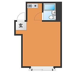 RiverEast ワンルームの間取図画像