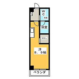 PARKHABIO飯田橋 ワンルームの間取図画像