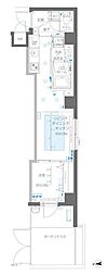 ZOOM信濃町 1LDKの間取図画像