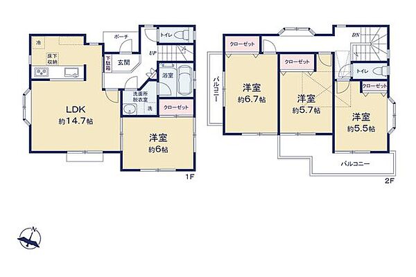間取りを拡大表示
