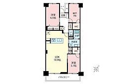 東武サンライトマンションさつき 2SLDKの間取図画像