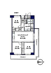 ルネ旭公園 3LDKの間取図画像