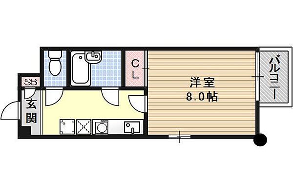 GATO D.M北山 704｜京都府京都市左京区下鴨前萩町(賃貸マンション1K・7階・24.90㎡)の写真 その2