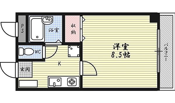 サムティ上堀川 206｜京都府京都市上京区栄町(賃貸マンション1K・2階・24.15㎡)の写真 その2