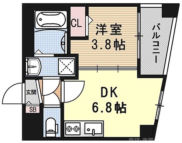 ファステート京都東寺グラン 101｜京都府京都市南区西九条唐戸町(賃貸マンション1DK・1階・28.11㎡)の写真 その2