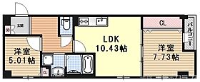 二条城東レジデンス 405 ｜ 京都府京都市中京区九町目（賃貸マンション2LDK・4階・53.20㎡） その2