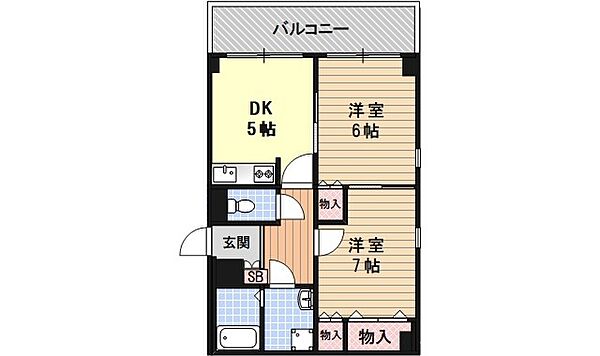 パークサイド岡崎 404｜京都府京都市左京区岡崎西天王町(賃貸マンション2DK・4階・43.74㎡)の写真 その2