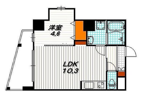 モンドール西院 201｜京都府京都市右京区西院春栄町(賃貸マンション1LDK・2階・35.60㎡)の写真 その2