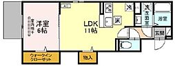 仮）D-room西京極殿田町PJ C棟 103 1階1LDKの間取り