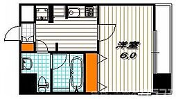 アーバンフラッツ四条西洞院 9階1Kの間取り