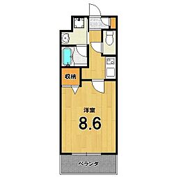 MAYFAIR OIKE PREMIUM（メイフェアオイケプレミアム） 4階1Kの間取り