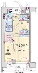 ソルテラス京都JUJO薫 4階1LDKの間取り