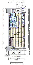 プレサンスTHE KYOTO澄華 2階1DKの間取り