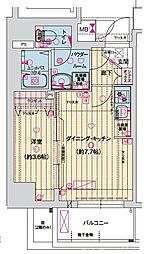 Asclaire京都西院（アスクレア京都西院） 6階1DKの間取り