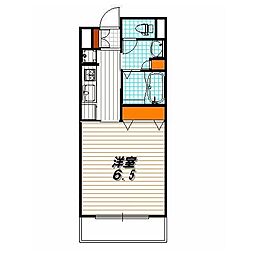 マンションロードウェイ 3階1Kの間取り