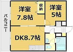 間取図画像 2LDK