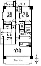 グラン・コート洛陽 3LDKの間取図画像