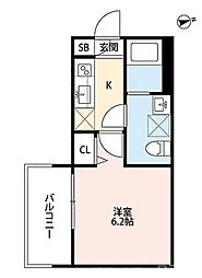 ワイズ七瀬川 3階/301