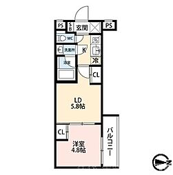 エストゥルース京都II 2階