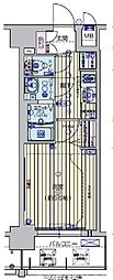 プレサンスTHEKYOTO澄華 1Kの間取図画像