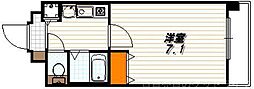 プレサンス京都神宮道 1Kの間取図画像