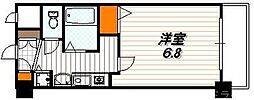 スワンズ京都大将軍 1Kの間取図画像