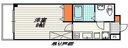 フラッティ壬生坊城 1Kの間取図画像